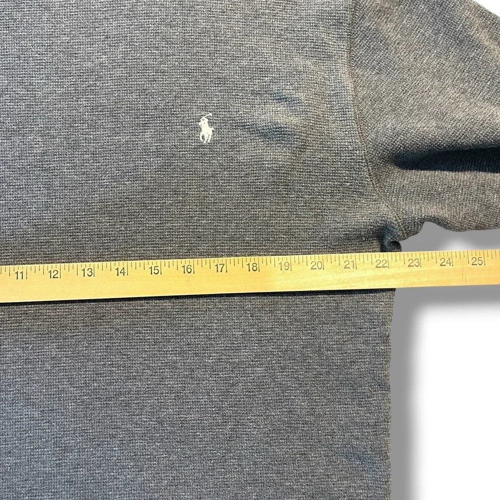Polo Ralph Lauren Sleepwear Men's Waffle Knit Grey Large Cotton Shirt 2XL *Read*